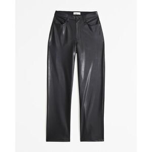 Abercrombie & Fitch Curve Love Vegan Leather High Rise Loose Pant Size 28 6XS
